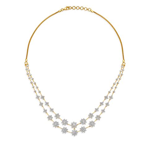 Distinctive Diamond Adorned Traditional Gold Necklace Set