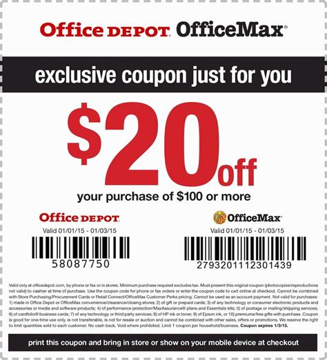 office depot coupon in store printable