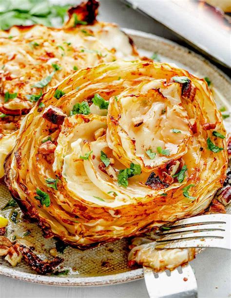 Roasted Cabbage Steaks - Chefjar