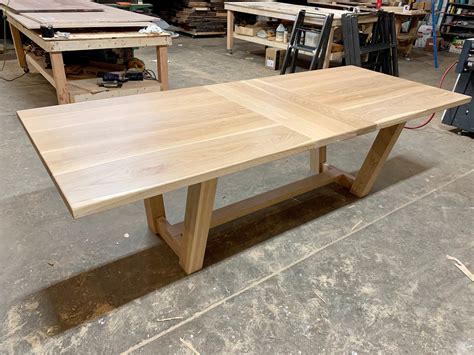 Elegant White Oak Dining Table for Timeless Home Dining