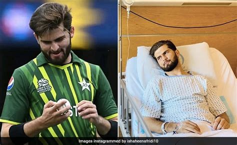 पाकिस्तानी तेज़ गेंदबाज़ शाहीन अफरीदी की अस्पताल से तस्वीर आई सामने ...