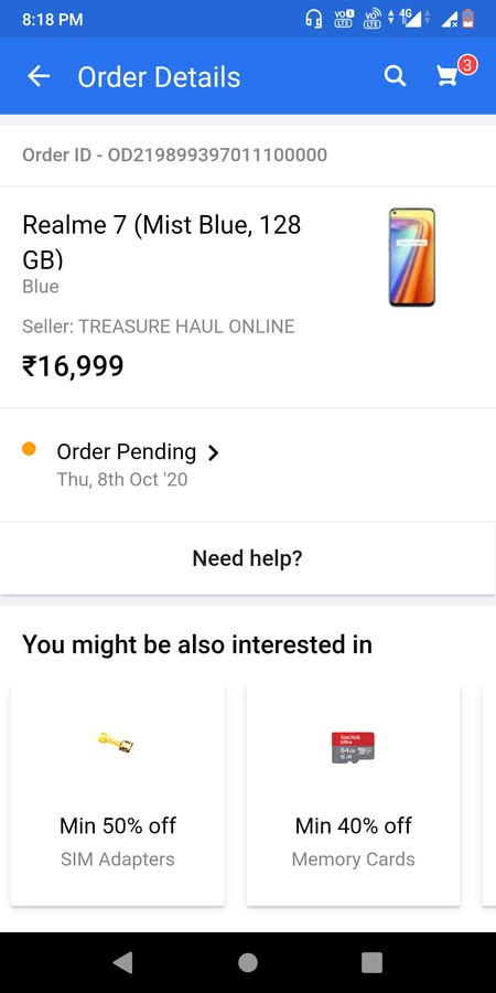 [Resolved] Flipkart — Order pending and amount debited
