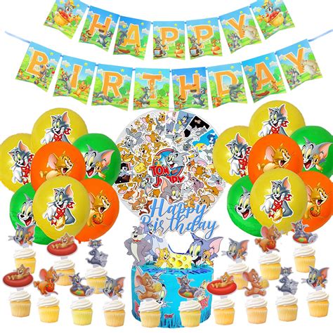 Buy BGPARTY Tom and Jerry Birthday Party Supplies, Tom and Jerry Party ...