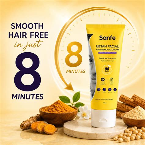 Sanfe Ubtan Hair Removal Cream | Smooth & Clean Face