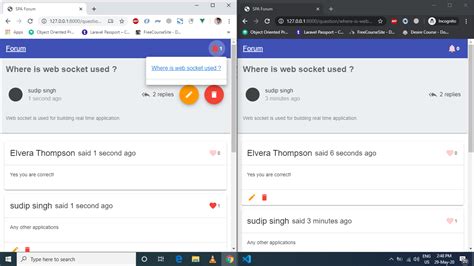 Functional Example of Forum Web App 的图像结果