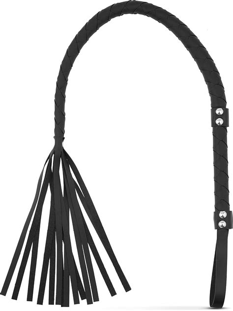 Amazon.com: RIDIN Long Leather Whip, 33'' Riding Crop, Riding Whip for ...