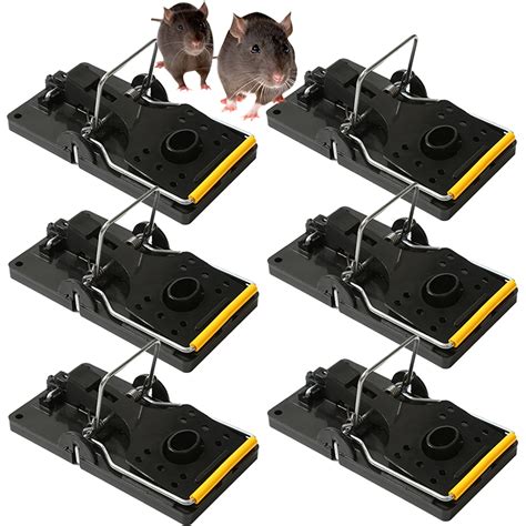 Elbourn Quick Kill Mouse Traps, 6-Pack Snap Rodent Trap for Indoor and ...