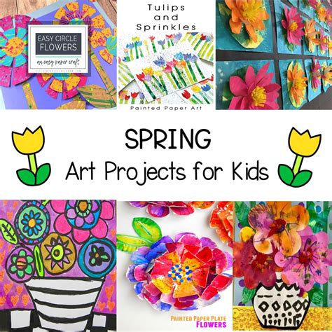 Spring Art Project Easy Spring Crafts For Kids Springtime Crafty