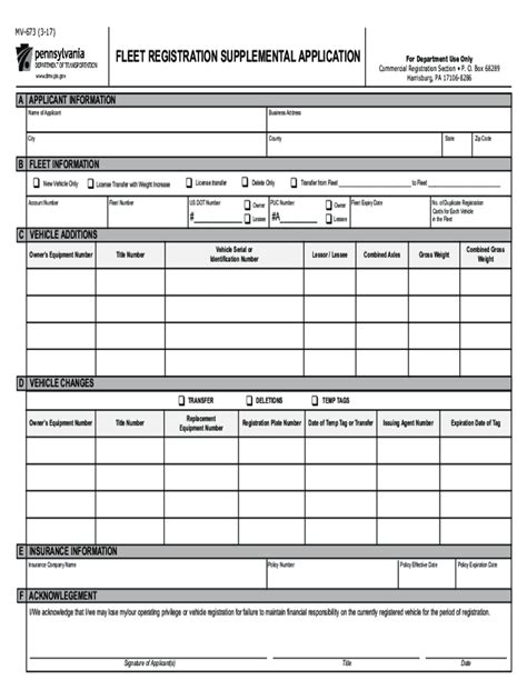 2017-2026 Form PA MV-673 - Blank Fillable Template | Fill Out, Print ...