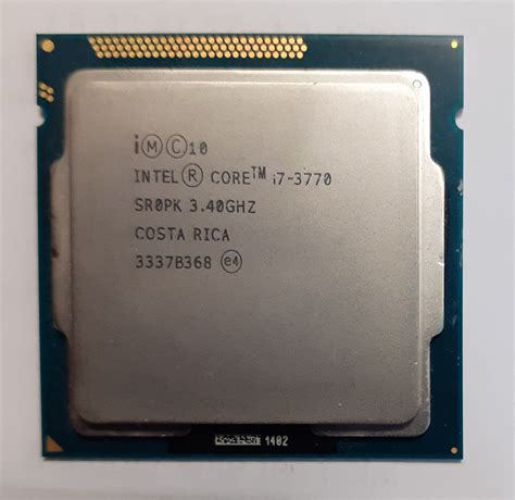 Intel Core i7-3770 Quad-Core Processor 3.4 GHz 4 Core LGA 1155 - USED ...