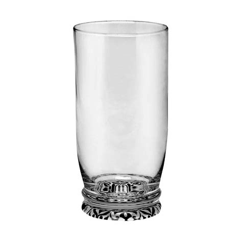 Buy IVY by HomeStop Printed Alhambra High Ball Fuxia Glass (Clear_Free ...