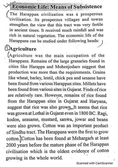 Economic Life of Harappans: Agriculture, Trade, and Craftsmanship - Studocu