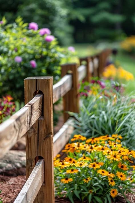 rustic split rail fence landscaping ideas