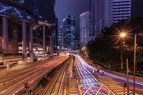 香港街头夜景高清图片下载-正版图片500613770-摄图网
