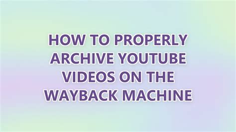 Image result for Way Back Machine YouTube Web