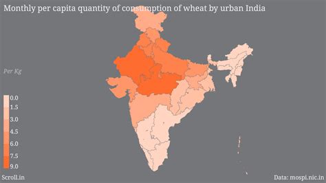 Rice and wheat maps of India: Rajasthan doesn't eat rice, rotis a ...