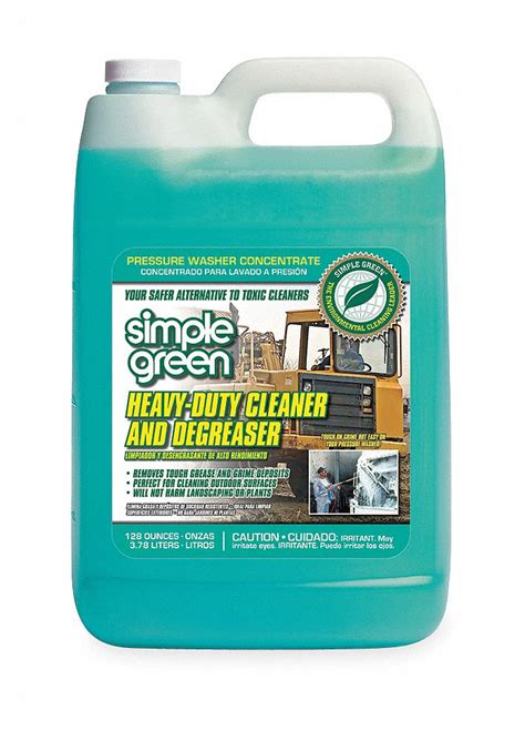 SIMPLE GREEN, Cleaner and Degreaser, 1 gal Container Size, Heavy Duty ...