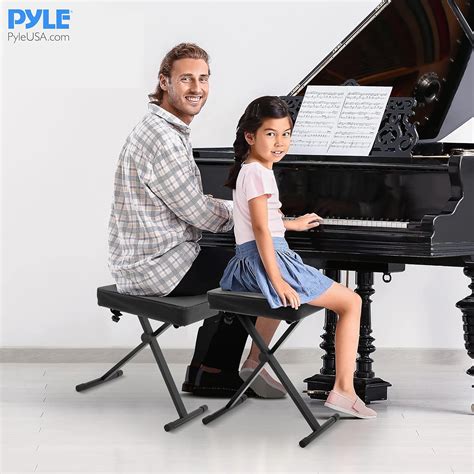 Buy Pyle Adjustable Padded Keyboard X Bench with Three Holes on Each ...