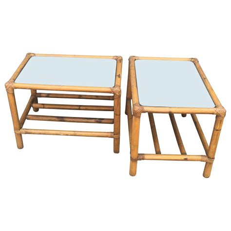 Pair of Cerused Oak Cube End Tables at 1stDibs