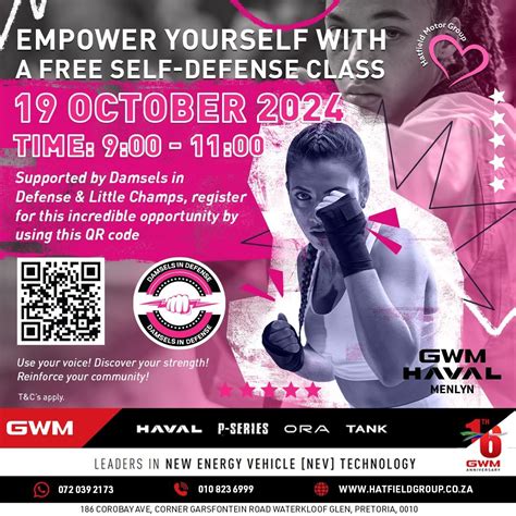 Empower yourself with a free Self-Defense class, GWM HAVAL Menlyn ...