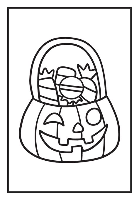 Easy Halloween Coloring Pages