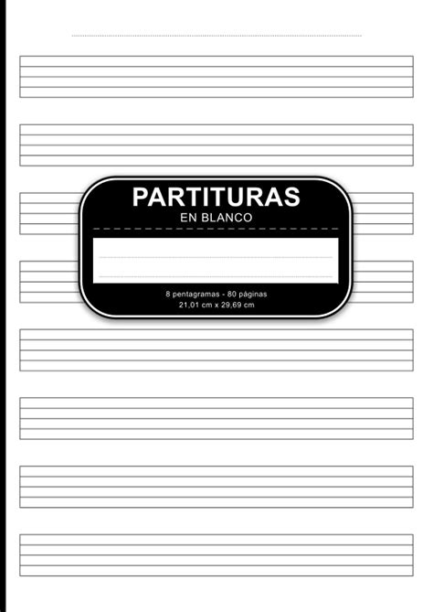 Partituras En Blanco Libro De Musica En Blanco Con Pentagramas ...
