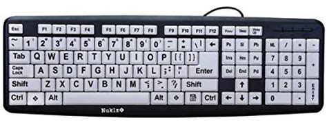 Amazon.in: Buy Nuklz N Large Print Computer Keyboard With White Keys ...