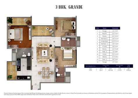 Floor Plan of Joyville Gurgaon phase 3