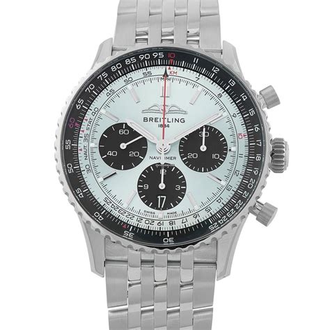 Breitling Navitimer B01 Chronograph 43 Ice Blue Dial Steel... for Rs ...