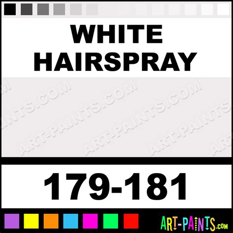 White Hairspray Costume Body Face Paints - 179-181 - White Hairspray ...
