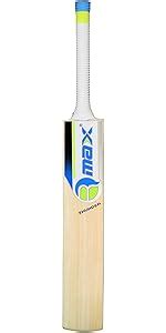 RMax Kashmir Willow Genex Leather Ball Cricket Bat with Bat Cover ...