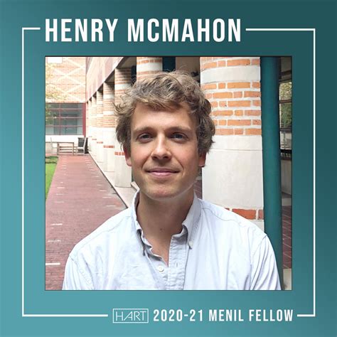 Student Spotlight: Henry McMahon, PhD Student | 2020-21 Menil Fellow ...