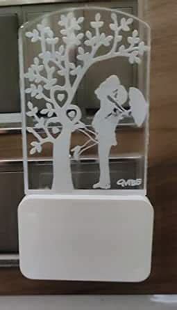 Buy GVIBE Couple-Tree Acrylic 3D Optical Illusion Night Lamp, RGB 7 ...