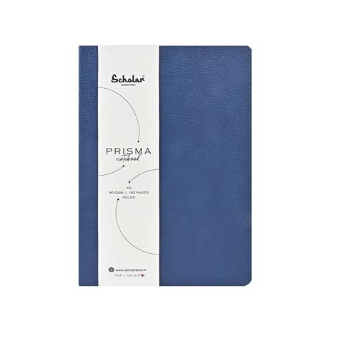 Scholar Prisma Blue Notebook - A5, Ruled – Makoba