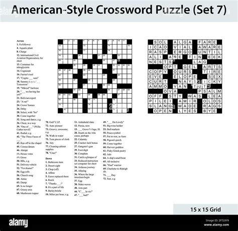 Crossword Puzzle Clues Examples at Annabelle Wang blog