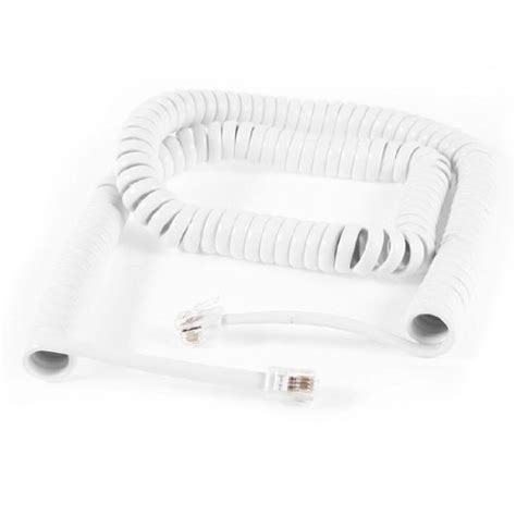 Alcoa Prime5M RJ9 4P4C Plug Coiled Stretchy Telephone Handsets Cable ...