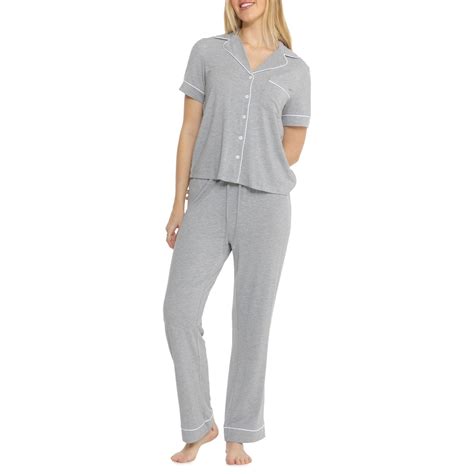 Cupcakes & Cashmere Notch Collar, Shorts and Pants Pajamas - 3-Piece ...