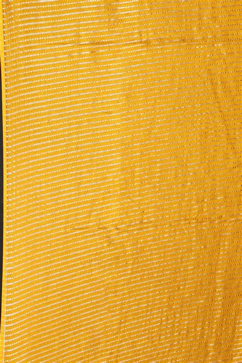 Mango Yellow Semi Mashru Banarasi Saree With Blouse Piece – Ethnic Boutique