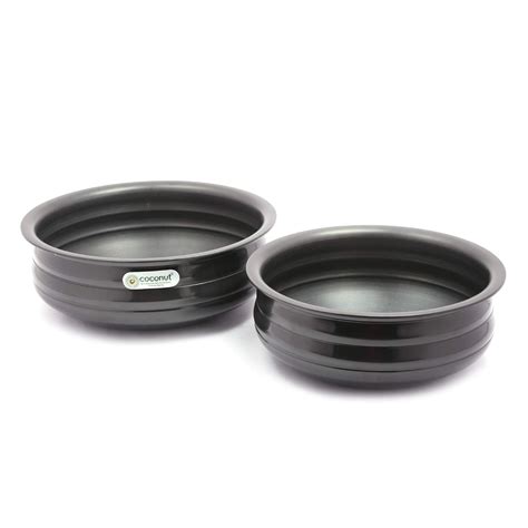 Buy Coconut Hard Anodised Urli Pot Ringer Shape Cookware Set of 2 ...