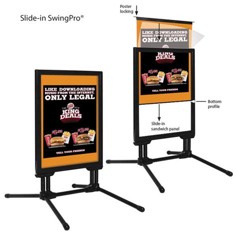 Slide in wind pro Pavement Sign – Bensung