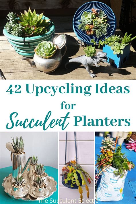 42 upcycling ideas for succulent planters – Artofit