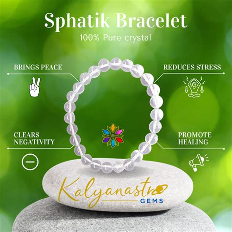 Sphatik Bracelet - 100% Pure crystal – Kalyanastrogems