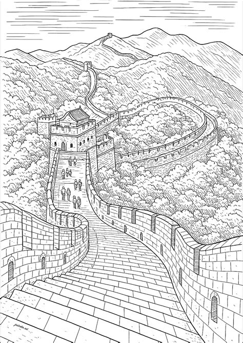 Great Wall Of China Coloring Pages [2025]