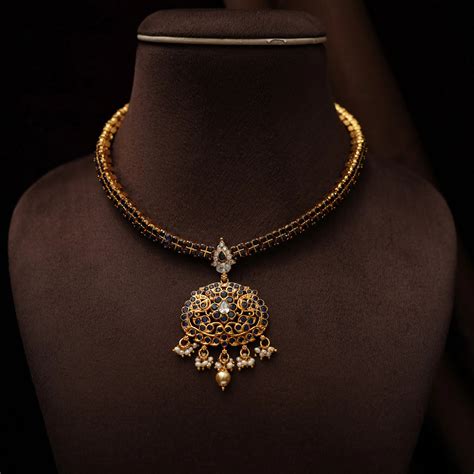 925 Gold Plated Silver Necklace | Rimli.in