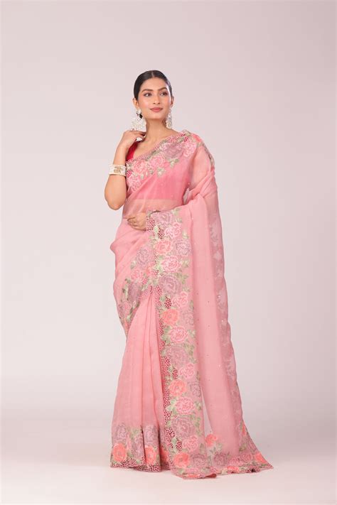 Organza Mirror Saree – Milan Design
