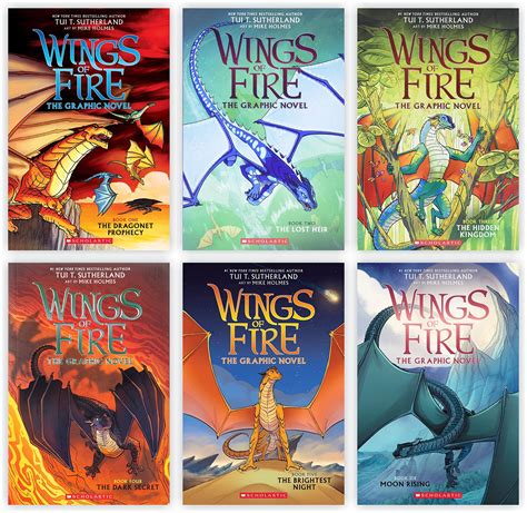 Buy Wings of Fire Graphic Novel 1-6 Books Collection: 1. The Dragonet ...
