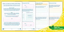 👉 Addition and Subtraction Bar Model Word Problems - Year 5