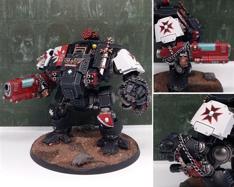 Black Templar Redemptor Dreadnought finished. First dread model added ...