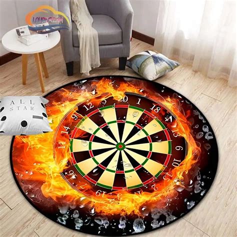 Dartboard Circular Carpet 3D Printing Darts round rug Children's ...