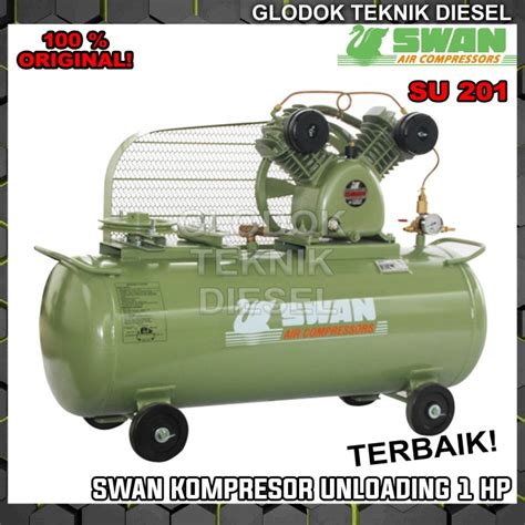 Jual SWAN AIR COMPRESSOR (S SERIES) SVU-201, 1 HP KOMPRESOR ANGIN ...